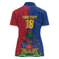 Custom Afro-Haitians Football Women Polo Shirt Les Grenadiers 2026 World Football - African Pride