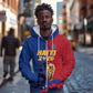 Custom Afro-Haitians Football Zip Hoodie Les Grenadiers 2026 World Football - African Pride