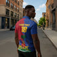 Custom Afro-Haitians Football Zipper Polo Shirt Les Grenadiers 2026 World Football - African Pride