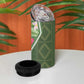 Afro Tropical Flowers 4 in 1 Can Cooler Tumbler Green Version
