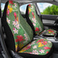 Afro Tropical Flowers Car Seat Cover Green Version