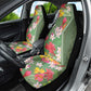 Afro Tropical Flowers Car Seat Cover Green Version