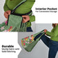 Afro Tropical Flowers Grocery Bag Green Version