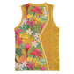 Afro Tropical Flowers Basketball Jersey Yellow Version - African Pride