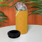Afro Tropical Flowers 4 in 1 Can Cooler Tumbler Yellow Version