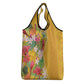 Afro Tropical Flowers Grocery Bag Yellow Version