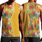 Afro Tropical Flowers Men Tank Top Yellow Version