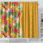 Afro Tropical Flowers Shower Curtain Yellow Version