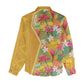 Afro Tropical Flowers Women Casual Shirt Yellow Version LT18