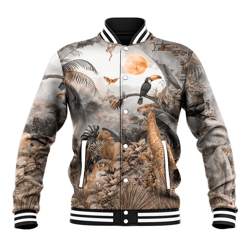 Afro Safari Animals Baseball Jacket LT18