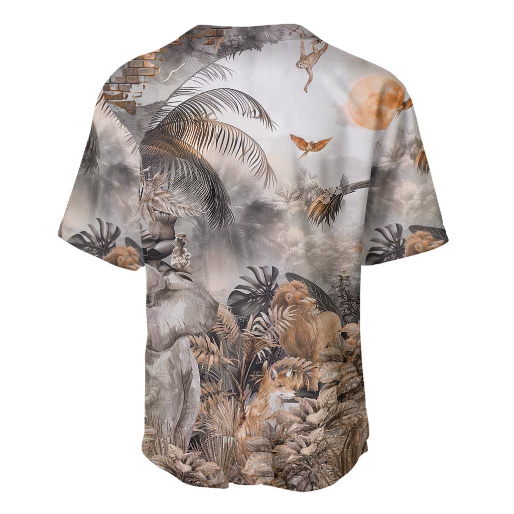 Afro Safari Animals Baseball Jersey