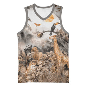 Afro Safari Animals Basketball Jersey - African Pride