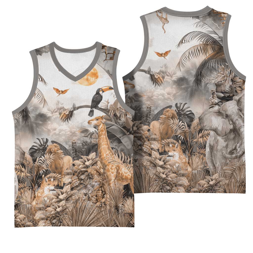 Afro Safari Animals Basketball Jersey - African Pride