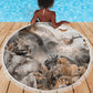 Afro Safari Animals Beach Blanket