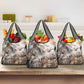 Afro Safari Animals Grocery Bag