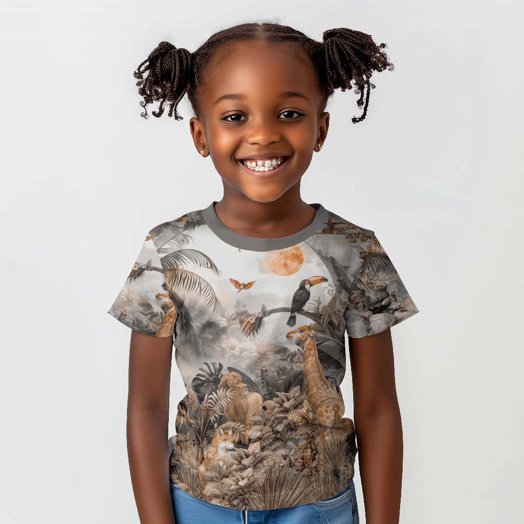 Afro Safari Animals Kid T shirt