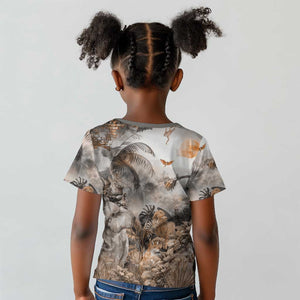 Afro Safari Animals Kid T shirt