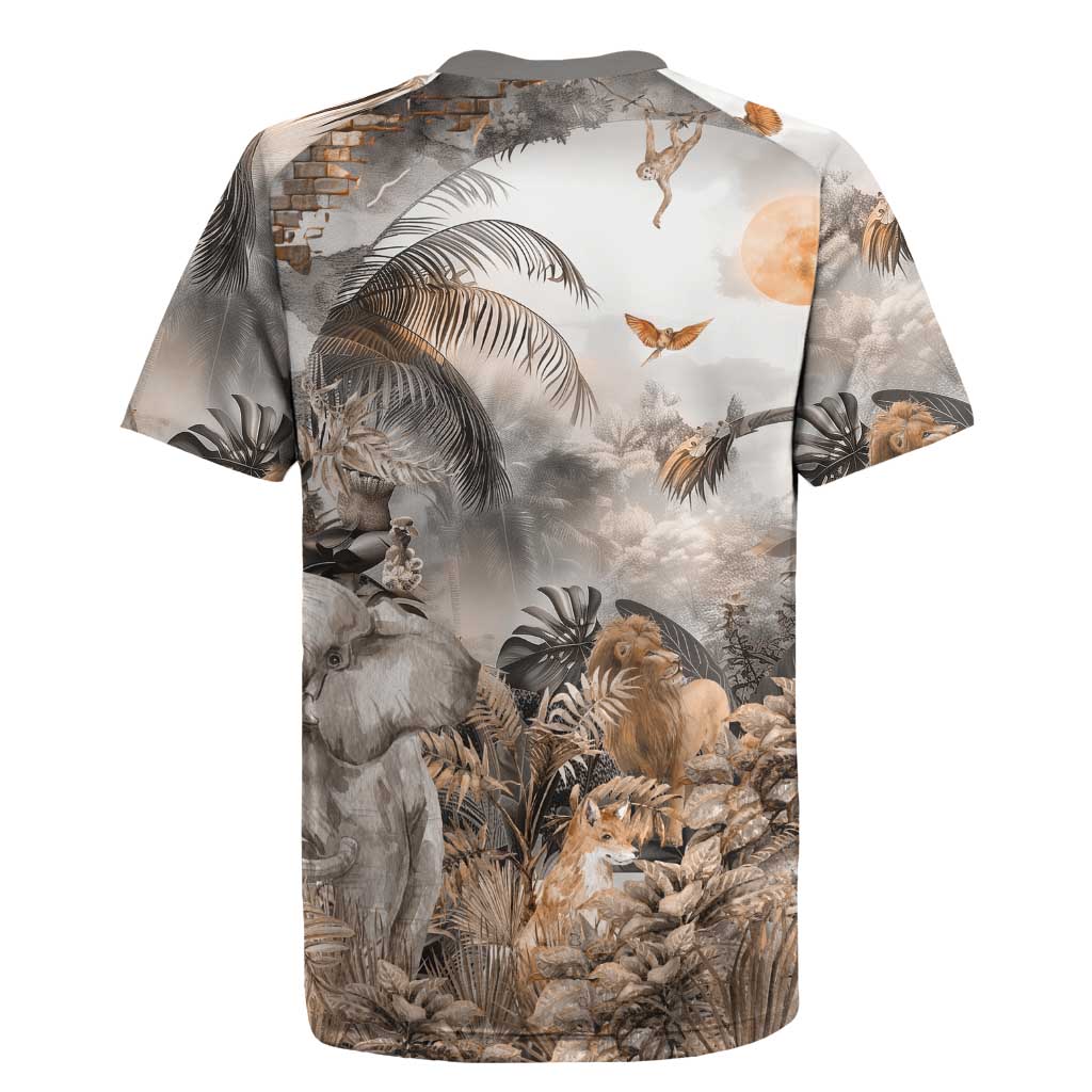 Afro Safari Animals Rugby Jersey