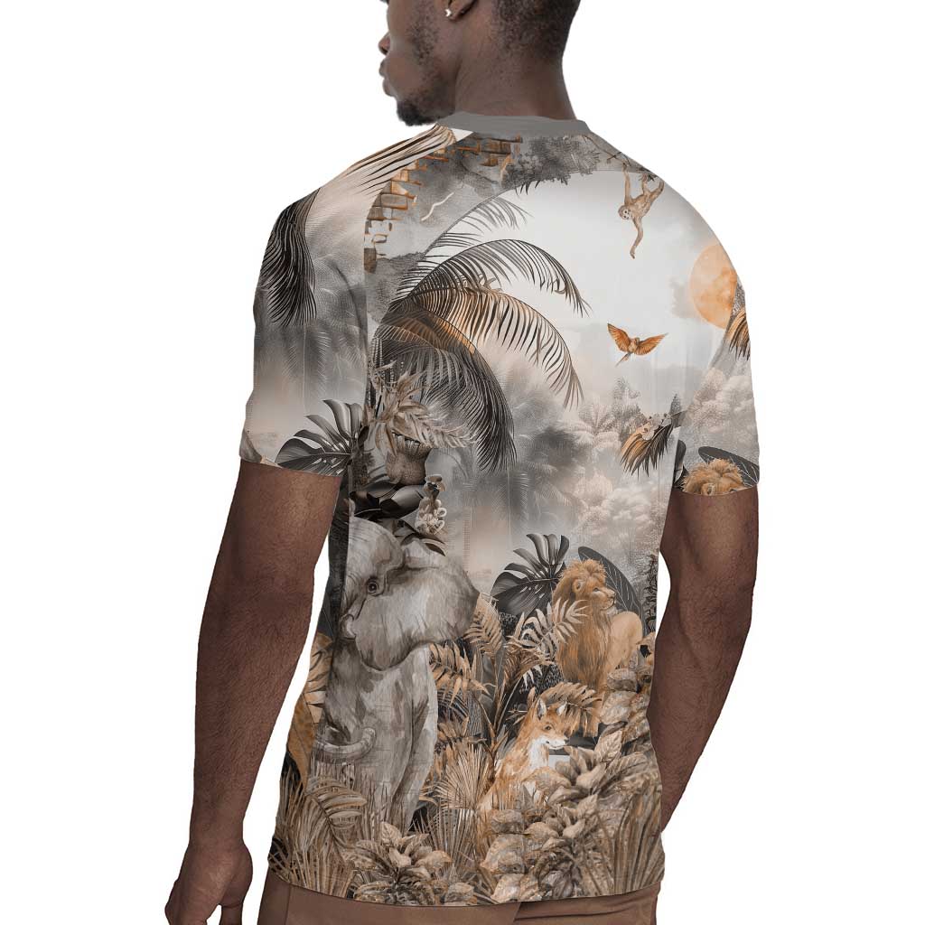 Afro Safari Animals Rugby Jersey