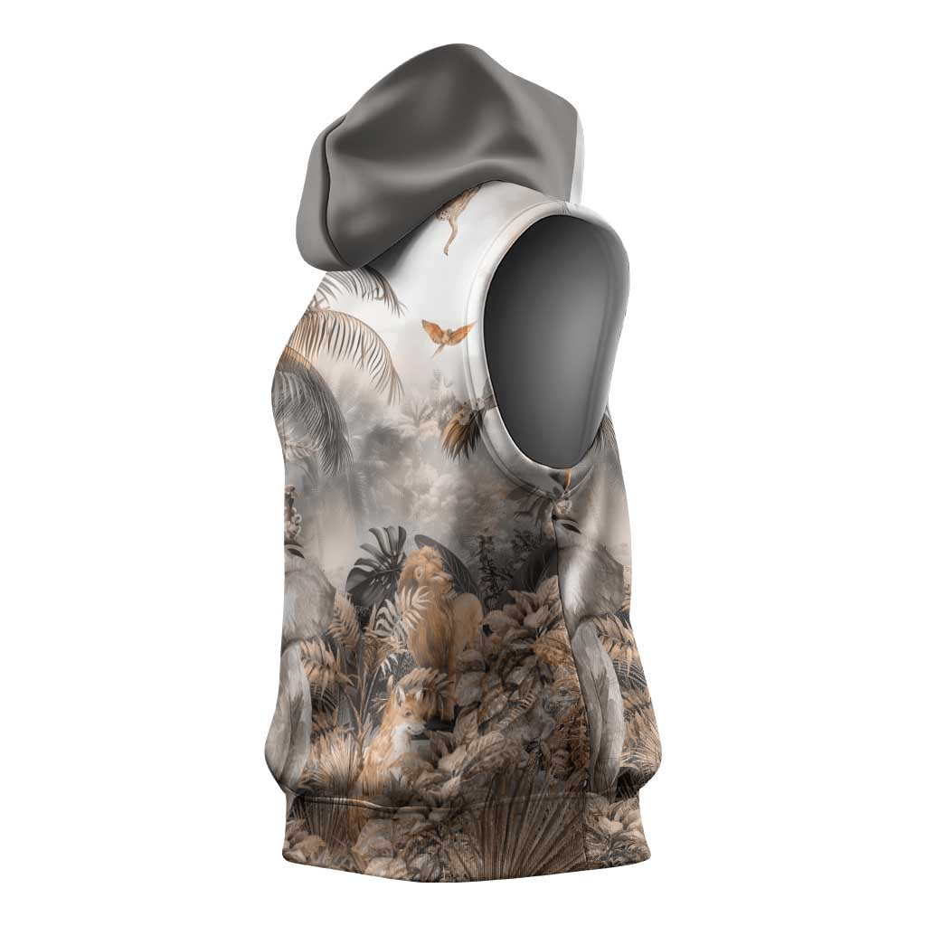 Afro Safari Animals Sleeveless Hoodie - African Pride