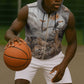 Afro Safari Animals Sleeveless Zip Hoodie - African Pride