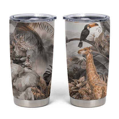 Afro Safari Animals Tumbler Cup