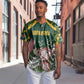 Personalized South Africa With Afro King Protea Baseball Jersey Kente Patterns