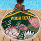 Personalized South Africa With Afro King Protea Beach Blanket Kente Patterns