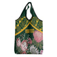 Personalized South Africa With Afro King Protea Grocery Bag Kente Patterns