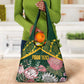 Personalized South Africa With Afro King Protea Grocery Bag Kente Patterns