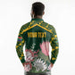 Personalized South Africa With Afro King Protea Long Sleeve Polo Shirt Kente Patterns