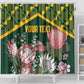 Personalized South Africa With Afro King Protea Shower Curtain Kente Patterns