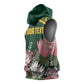 Personalized South Africa With Afro King Protea Sleeveless Hoodie Kente Patterns - African Pride