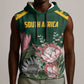 Personalized South Africa With Afro King Protea Sleeveless Hoodie Kente Patterns - African Pride