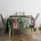 Personalized South Africa With Afro King Protea Tablecloth Kente Patterns