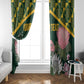 Personalized South Africa With Afro King Protea Window Curtain Kente Patterns