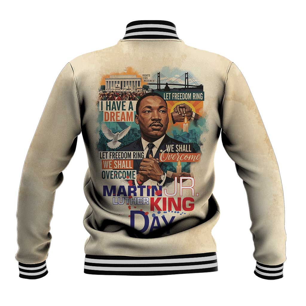 Martin Luther King MLK Baseball Jacket I Have a Dream Vintage Art - African Pride