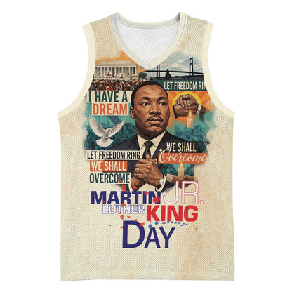 Martin Luther King MLK Basketball Jersey I Have a Dream Vintage Art - African Pride