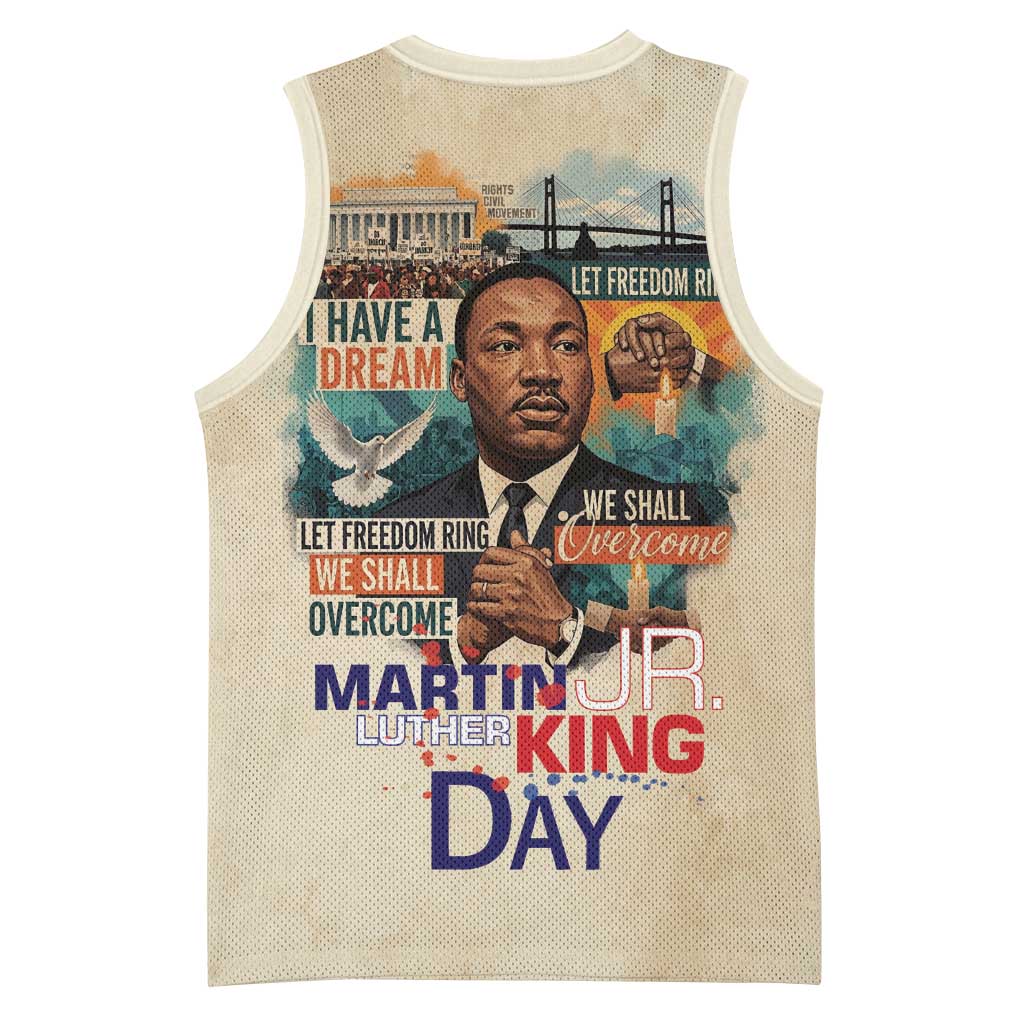 Martin Luther King MLK Basketball Jersey I Have a Dream Vintage Art - African Pride