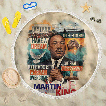 Martin Luther King MLK Beach Blanket I Have a Dream Vintage Art - African Pride