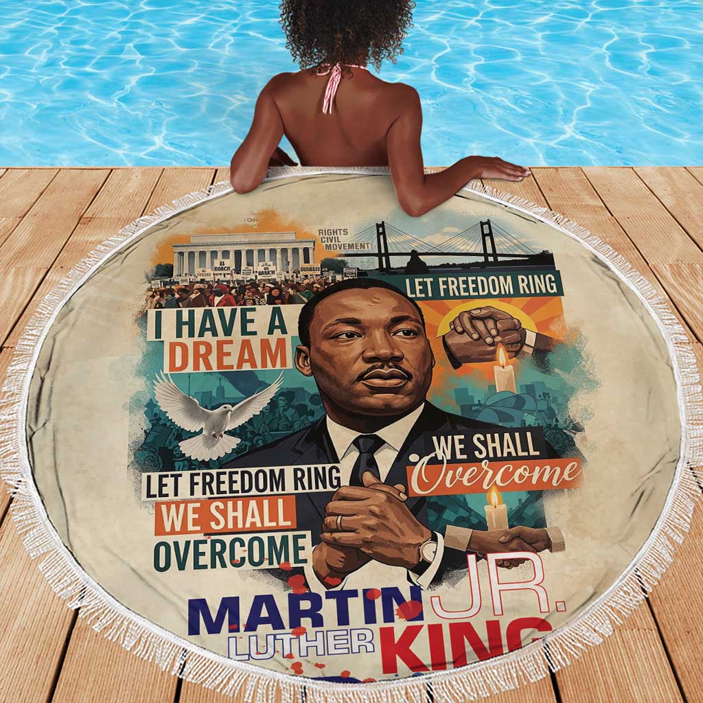 Martin Luther King MLK Beach Blanket I Have a Dream Vintage Art - African Pride