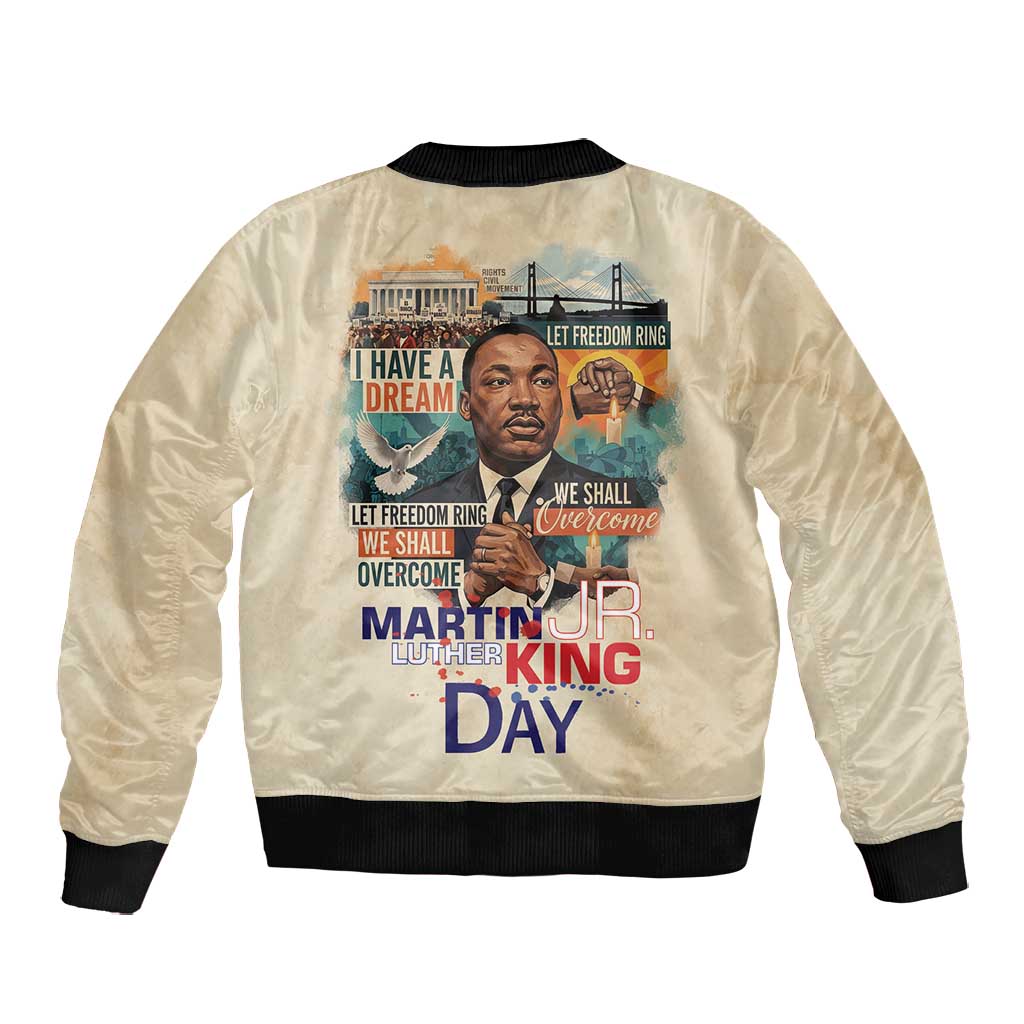 Martin Luther King MLK Bomber Jacket I Have a Dream Vintage Art - African Pride