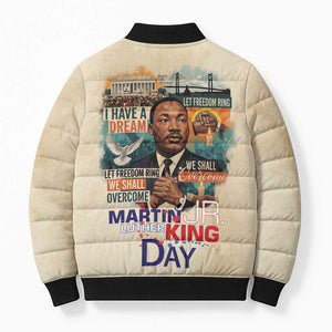 Martin Luther King MLK Bomber Puffer Jacket I Have a Dream Vintage Art - African Pride