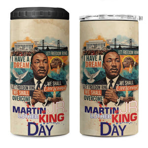 Martin Luther King MLK 4 in 1 Can Cooler Tumbler I Have a Dream Vintage Art - African Pride