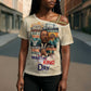 Martin Luther King MLK Cross Shoulder Shirt I Have a Dream Vintage Art - African Pride