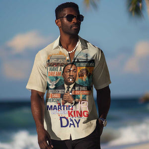 Martin Luther King MLK Hawaiian Shirt I Have a Dream Vintage Art - African Pride
