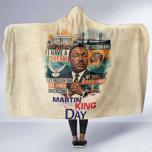 Martin Luther King MLK Hooded Blanket I Have a Dream Vintage Art - African Pride