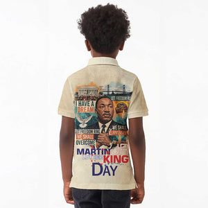 Martin Luther King MLK Kid Polo Shirt I Have a Dream Vintage Art - African Pride