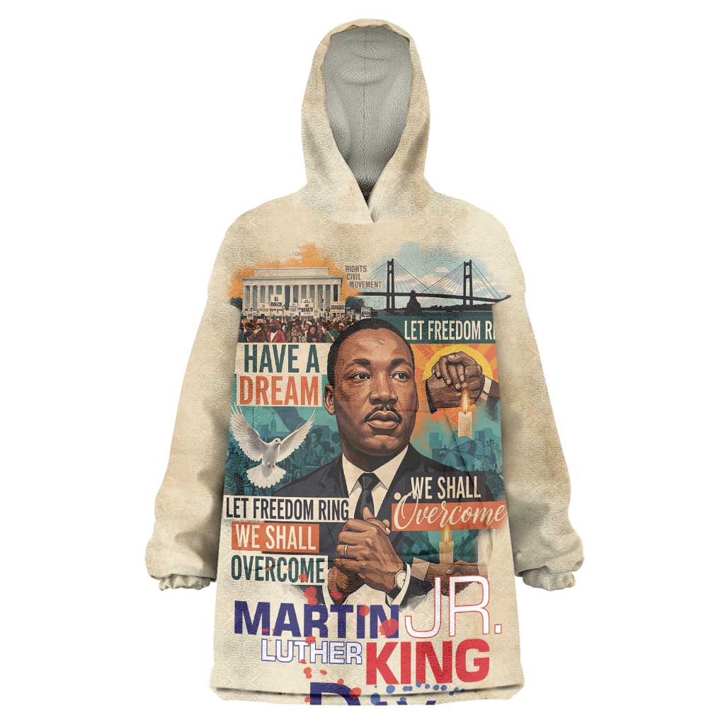 Martin Luther King MLK Kid Wearable Blanket Hoodie I Have a Dream Vintage Art - African Pride