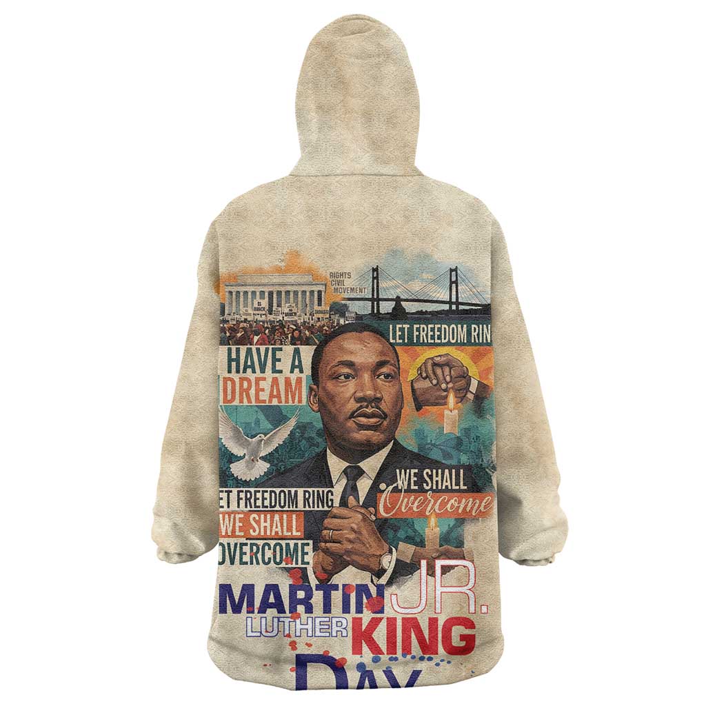 Martin Luther King MLK Kid Wearable Blanket Hoodie I Have a Dream Vintage Art - African Pride